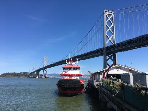 Pilote boat in the Bay of San Francisco