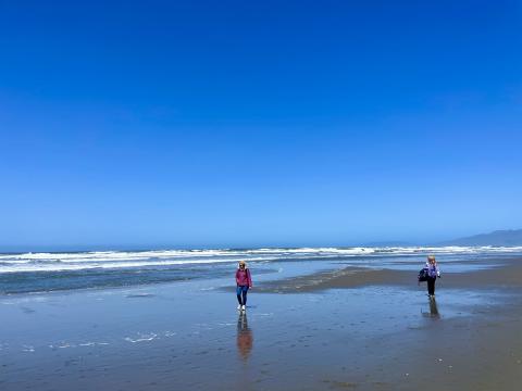 [Photo : plage de l'Océan Pacifique à San Francisco]